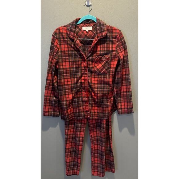Karen Neuburger 2 Piece Pajama Set Red Plaid Women’s Size M - Picture 1 of 4
